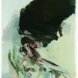Hollis Heichemer where the under and over meet II #1, 2018 Oil and ink on Mylar, 19 x 12 inches