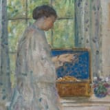 Frederick Carl Frieseke, Untitled ("Woman in Bedroom"), circa 1922