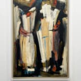 Dusti Bongé, Untitled (White, Tan, Red and Black Abstract), 1954