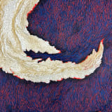 Hayoon Jay Lee The Space Between Us: Near, 2024 Rice, modeling paste, and acrylic on wood panel, 24 x 24...
