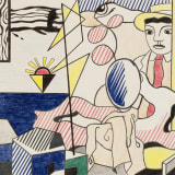 Sturtevant, Study for Lichtenstein Figures with Sunset, 1988