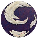 Hayoon Jay Lee The Space Between Us: Near, 2024 Rice, modeling paste, and acrylic on wood panel, 24 x 24...