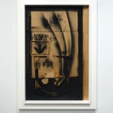 Louise Nevelson Collage, 1974 Black paint, paper, and cardboard on wood board, 36 1/2 x 24 x 1 inches (92.7...