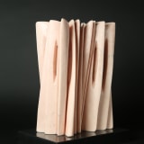 Pablo Atchugarry Untitled, 2025 Pink Portugal marble, 20 1/8 x 14 x 8 7/8 in. (51 x 35.5 x 22.5...