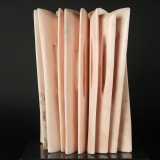 Pablo Atchugarry Untitled, 2025 Pink Portugal marble, 20 1/8 x 14 x 8 7/8 in. (51 x 35.5 x 22.5...