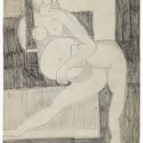 Roy Newell Untitled [double-sided], circa late 1940s / early 1950s Gouache on paper, 8 x 11 inches (20.3 x 27.9...