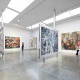 Installation view, Julie Mehretu: A Transcore of the Radical Imaginatory, Museum of Contemporary Art Australia, Sydney, 2024, image courtesy Julie Mehretu and Museum of Contemporary Art Australia © Julie Mehretu, photograph: Zan Wimberley