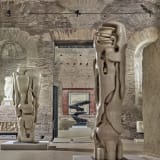 Installation view of Tony Cragg exhibition at Museo Nazionale Romano Terme di Diocleziano
