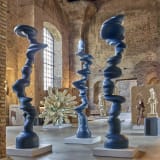 Installation view of Tony Cragg exhibition at Museo Nazionale Romano Terme di Diocleziano