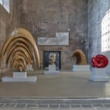 Installation view of Tony Cragg exhibition at Museo Nazionale Romano Terme di Diocleziano