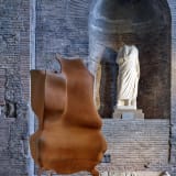 Installation view of Tony Cragg exhibition at Museo Nazionale Romano Terme di Diocleziano