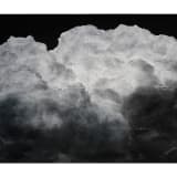 An image containing a chalk-on-blackboard drawing by Tacita Dean, depicting a cloud.
