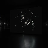 teve McQueen, Pursuit (Version 2), 2005, 16mm film transferred to video, front and rear-projected, Mirror installation on 3 walls, wall behind the screen is black with acoustic panels, 14 minutes
