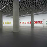 Installation view of LAWRENCE WEINER: UNDER THE SOON at Amore Pacific Museum of Art