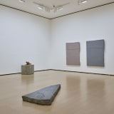 Installation view: "Giovanni Anselmo: Más allá del horizonte" at Guggenheim Bilbao
