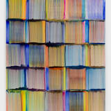 Image thumbnail: Bernard Frize  Haun, 2019  Acrylic and resin on canvas  69 1/4 x 57 1/8 in. (176 x 145 cm)  (28271)