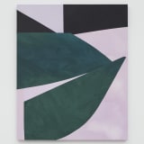 Artwork thumbnail: Sarah Crowner, Layered Leaves, Lilac Background, 2019