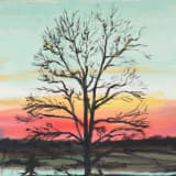 Artwork thumbnail: Paul Georges, Twilight over Poxabog Pond, Sagaponack, 1975