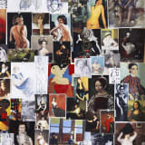 Artwork thumbnail: Hans-Peter Feldmann, Seated women in paintings