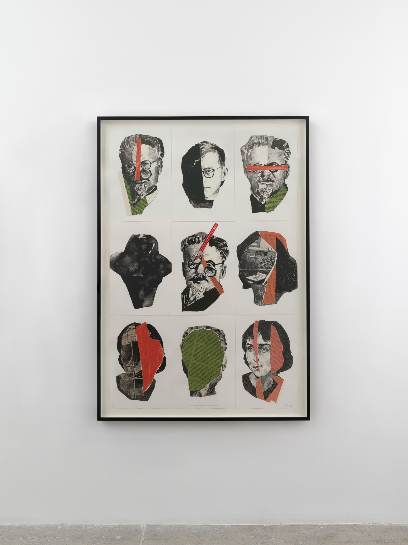 William Kentridge Portraits for Shostakovich Symphony No. 10 in E Minor, Opus 93 (IV), 2022 Lithograph on Zerkall on BFK...