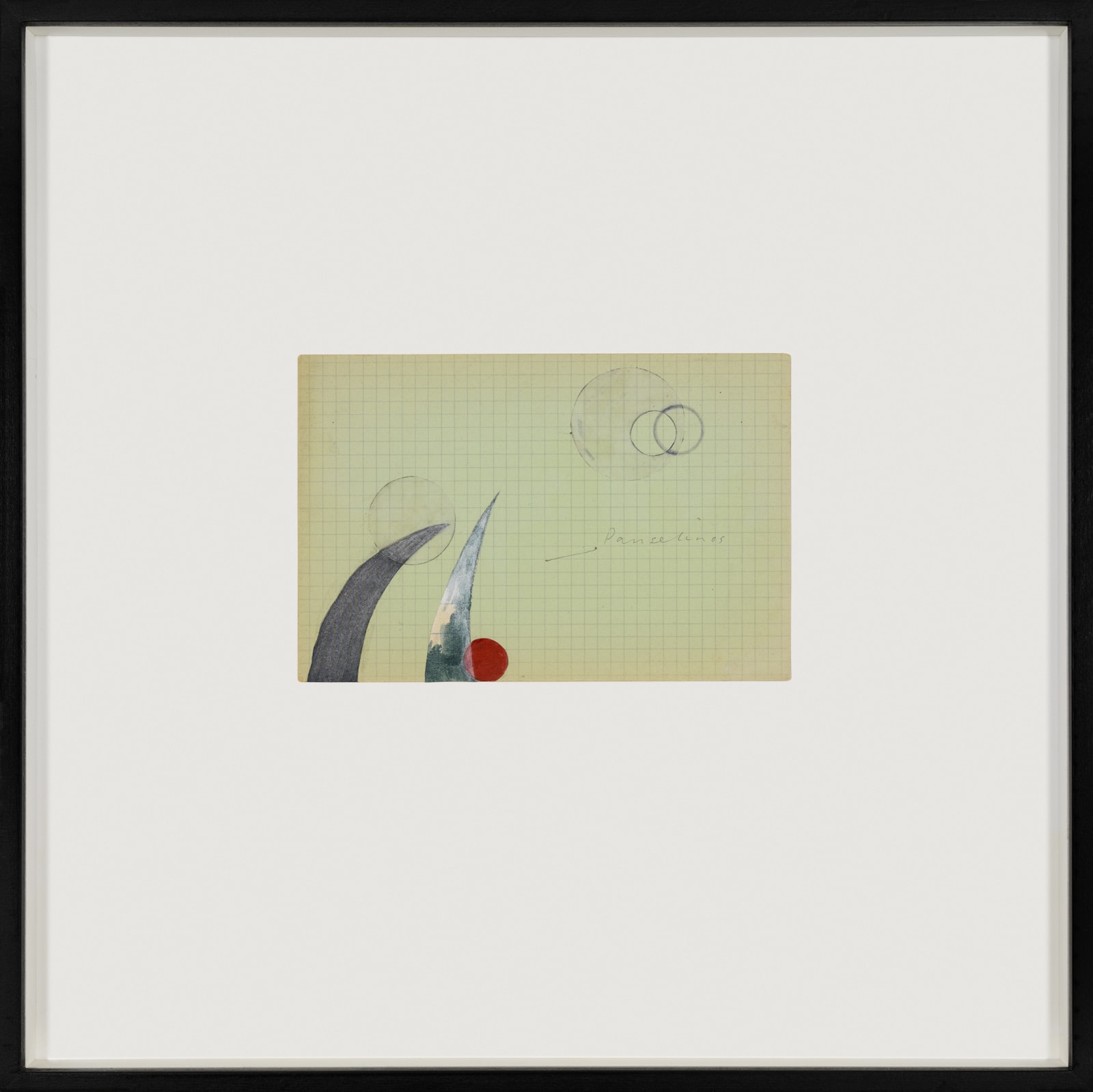 Tacita Dean Panselinos, 2021 Collage on vintage index card Sheet: 4 x 6 in. (10.2 x 15.2 cm) Frame: 12...