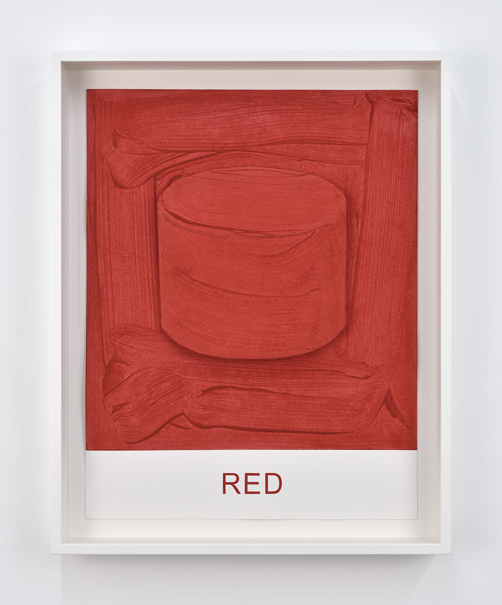 John Baldessari Eight Colorful Inside Jobs: Red, 2017