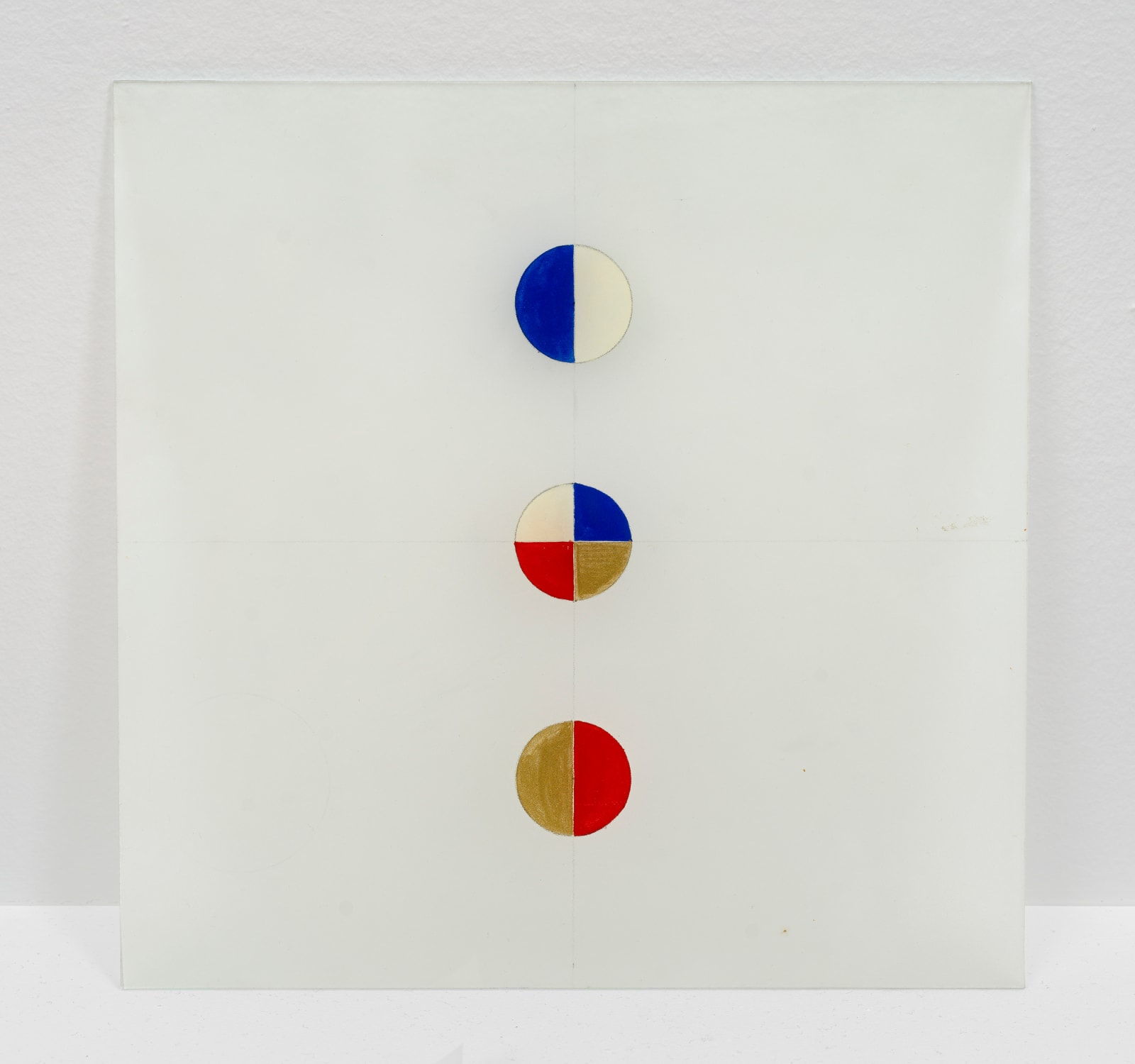 Gabriel Orozco Untitled, c. 2002-2004 Acrylic and graphite on glass 10 1/4 x 10 1/4 x 1/8 in. (26 x...