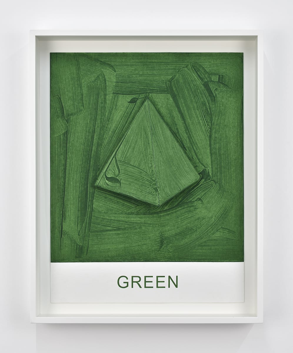 John Baldessari Eight Colorful Inside Jobs: Green, 2017