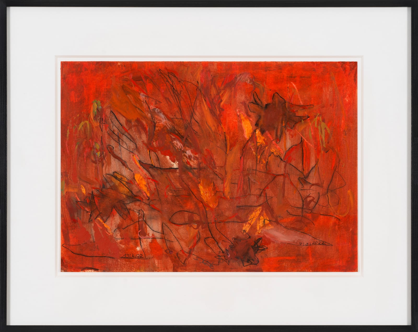 Sabine Moritz Shostakovich VI, 2022 Charcoal, oil, oil crayon on paper Paper: 11 3/4 x 16 1/2 in. (29.7 x...