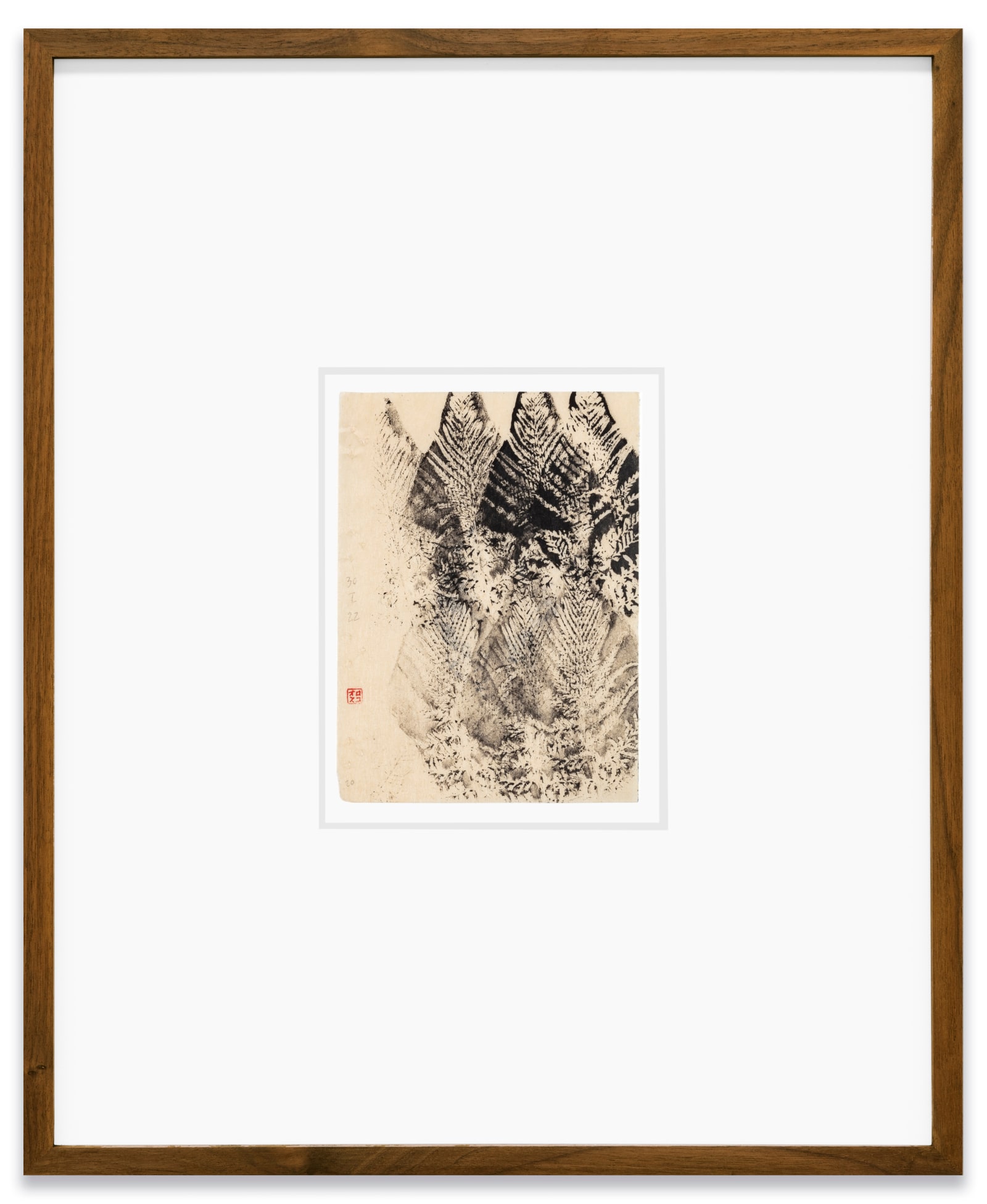 Gabriel Orozco 30.I.22 (h) #20, 2022 Gouache, tempera, ink, and graphite on paper Frame: 17 5/8 x 14 5/8 x...