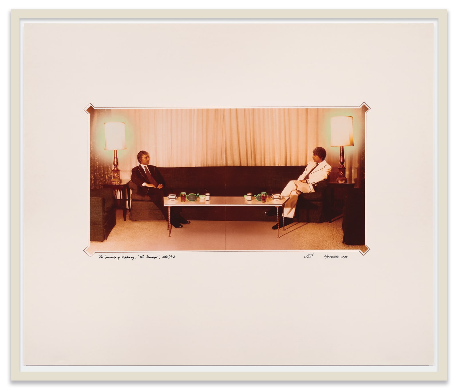 Ger Van Elk The Symmetry of Diplomacy, The Stanhope, New York, 1975