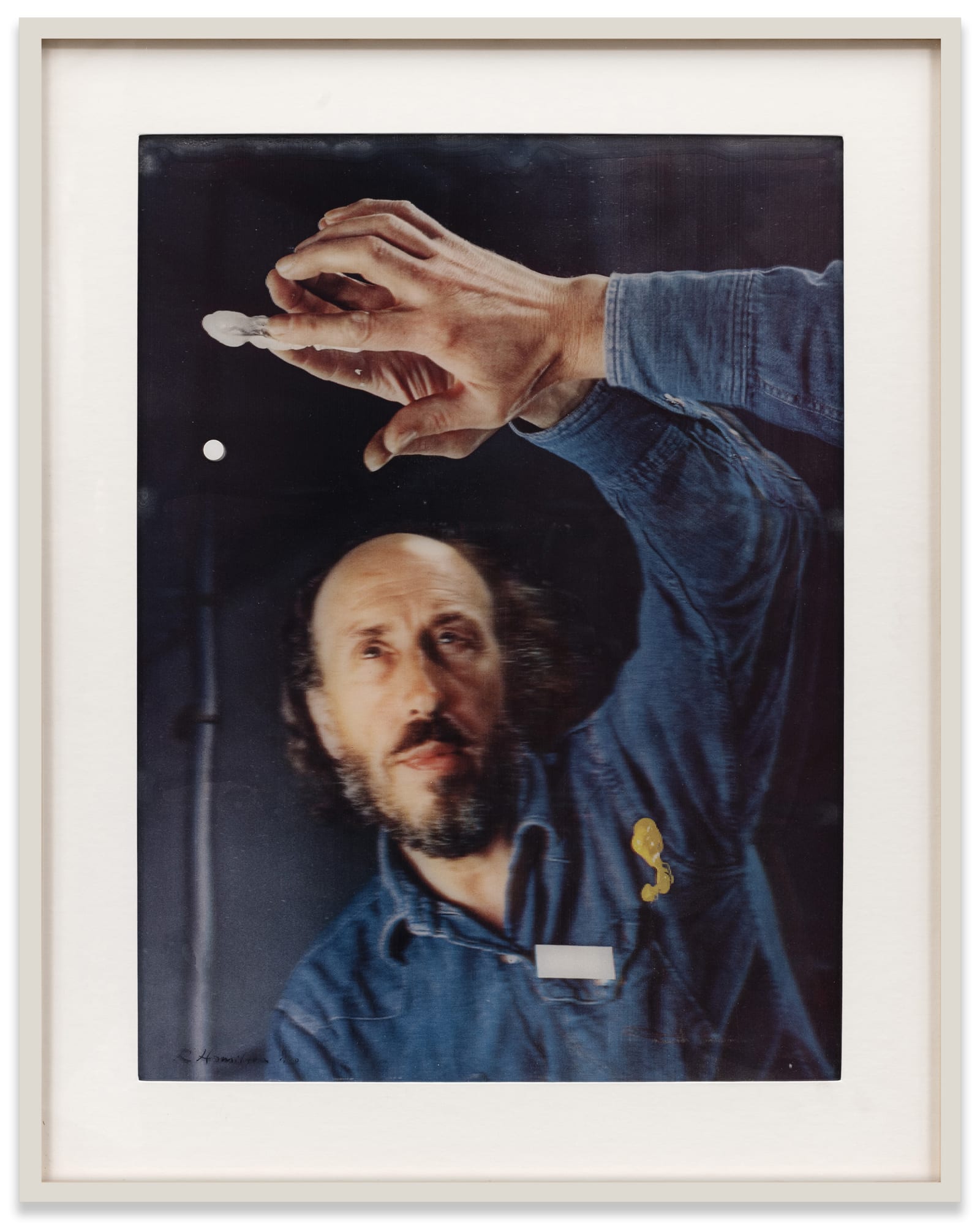 Richard Hamilton Palindrome, 1974 Lenticular acrylic, laminated on collotype on Chromolux 700 paper with pasted paper sticker 23 1/2 x...