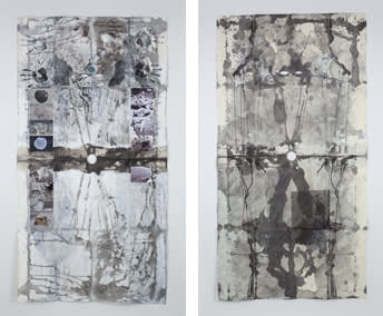 Gabriel Orozco Forehead Drain, Roca Bianca 2009, New York 2010 Gouache, acrylic, pastel, graphite, ink, photo collage on paper 72...