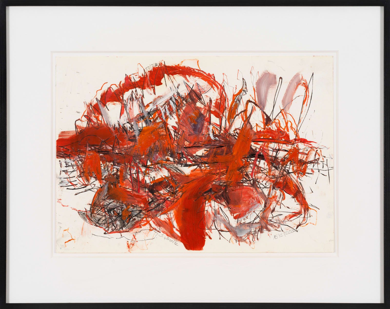 Sabine Moritz Shostakovich IV, 2022 Charcoal, oil, oil crayon on paper Paper: 11 3/4 x 16 1/2 in. (29.7 x...