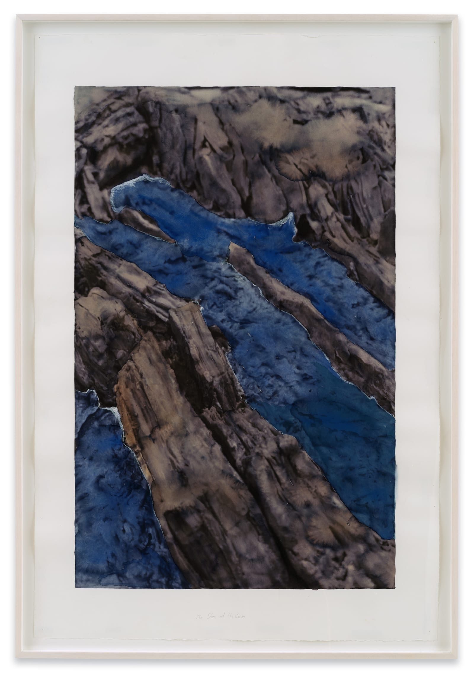Cristina Iglesias The Shore and the Ocean, 2023 Gouache and ink on inkjet print Paper: 47 1/4 x 31 1/2...