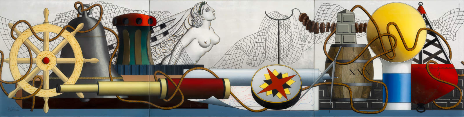 Charles H. Howard and Clay Spohn, Nautical Mural, 1942