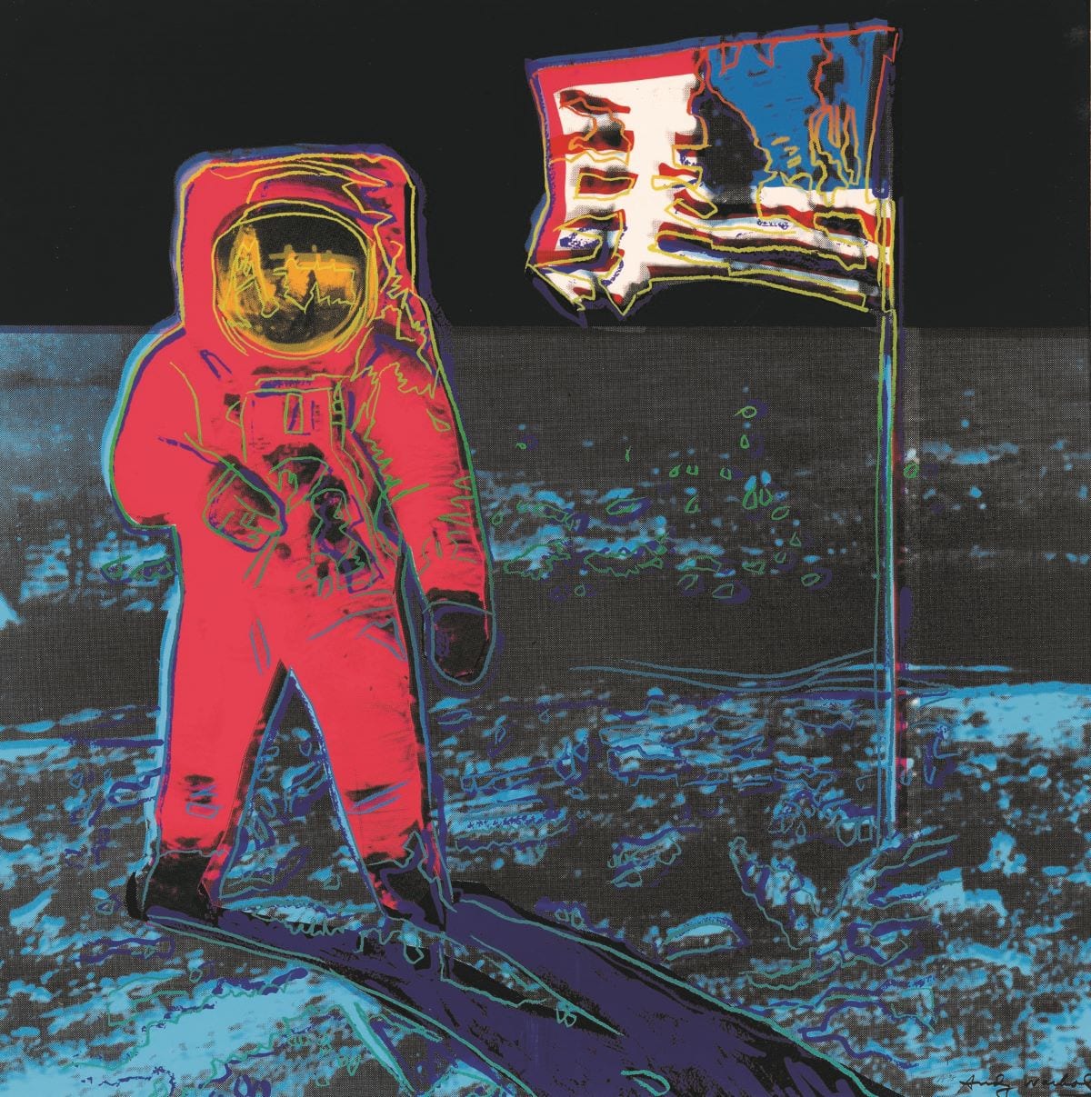 Andy Warhol Moonwalk F&S II.405 print for sale