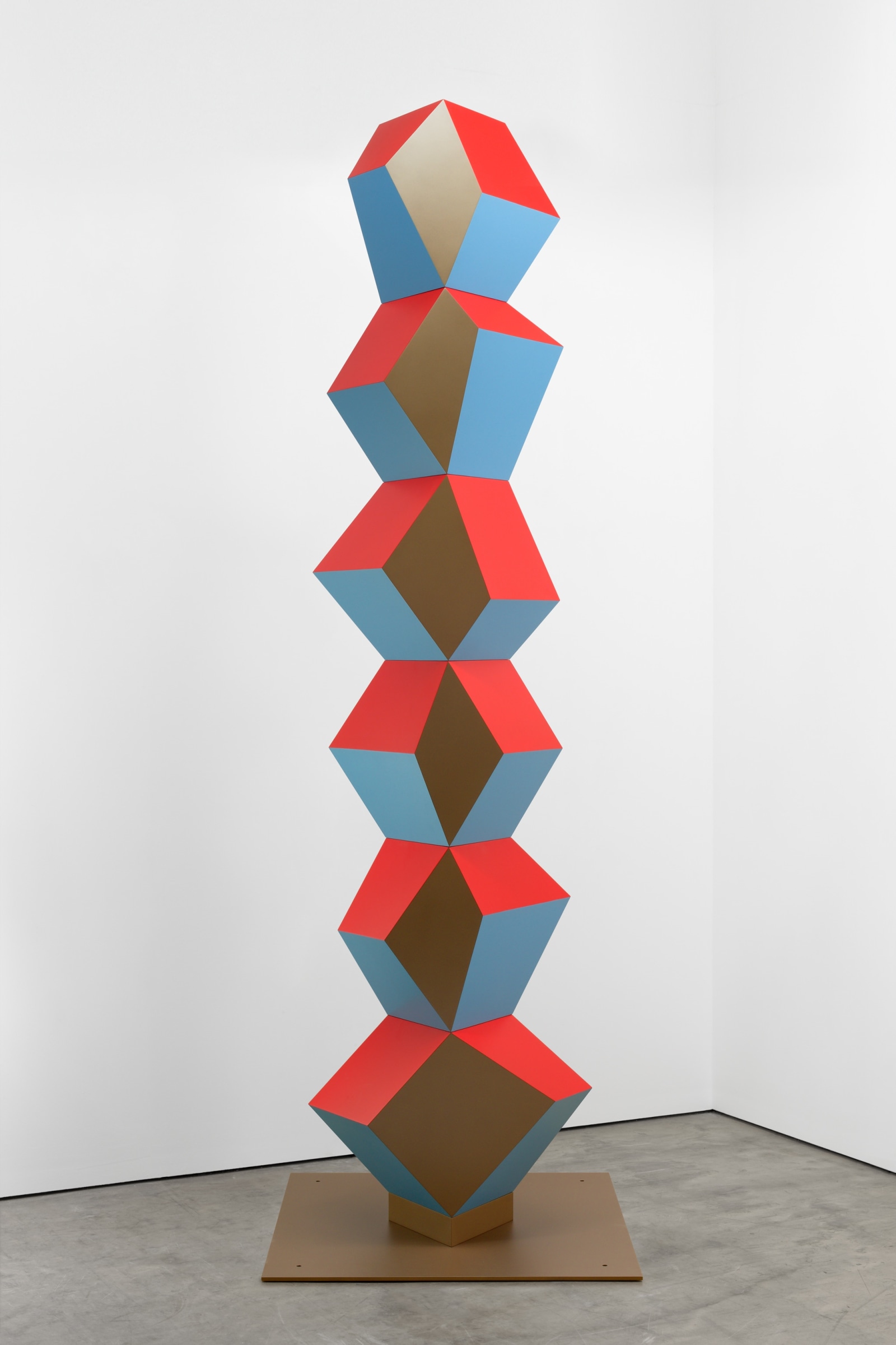 Angela Bulloch, Heavy Metal Stack of Six: Red, Gold & Blue, 2023 ...