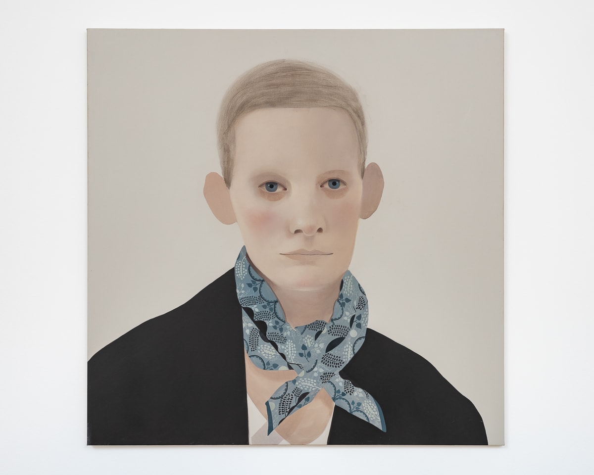 Sarah Ball Lena One, 2020 oil on linen 39 3/8 x 39 3/8 in. | 100 x 100 cm
