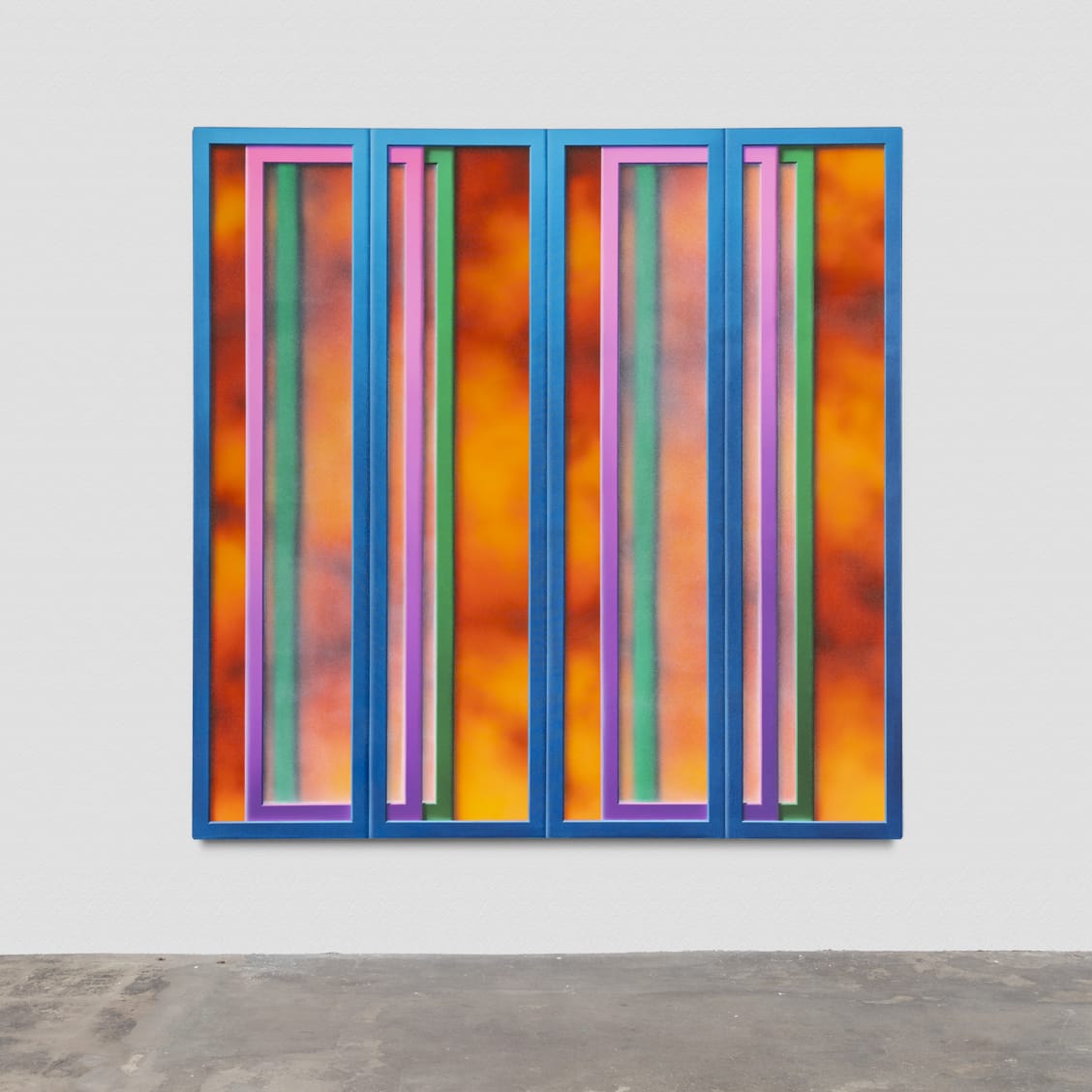 Christopher Page Allegory of Interface, 2018 oil and acrylic on canvas 63 x 63 in. | 160 x 160 cm