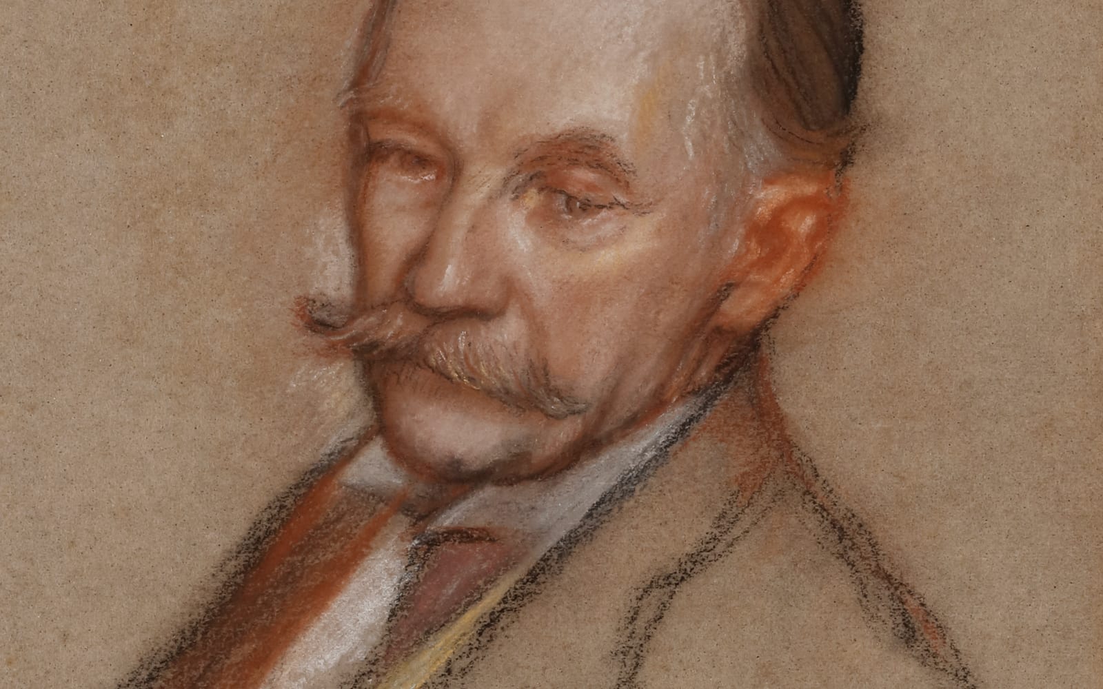 Portrait drawing of the writer Thomas Hardy, by Sir William Rothenstein.