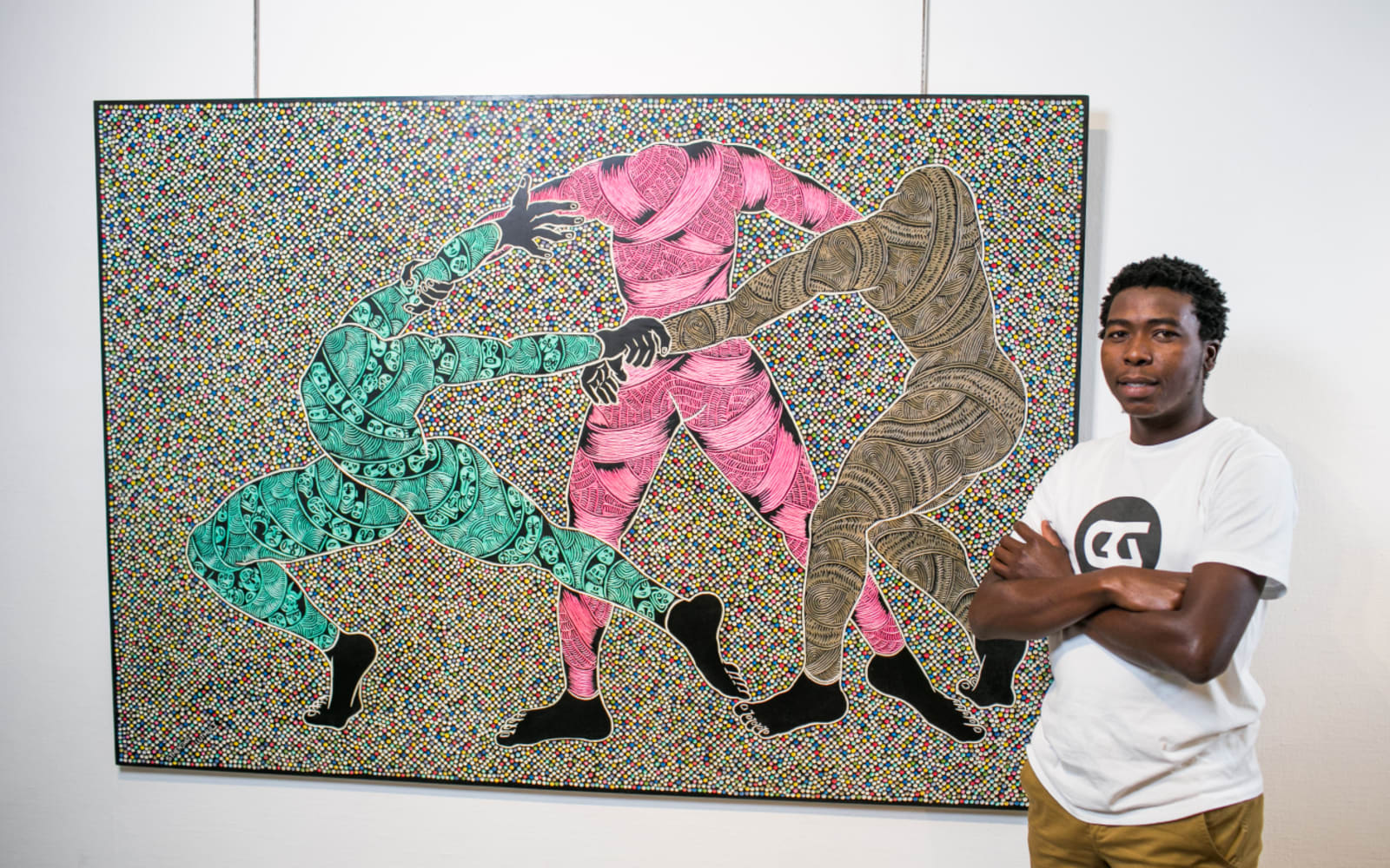 'I'm using my work as a visual language, questioning my existence and the space around me'