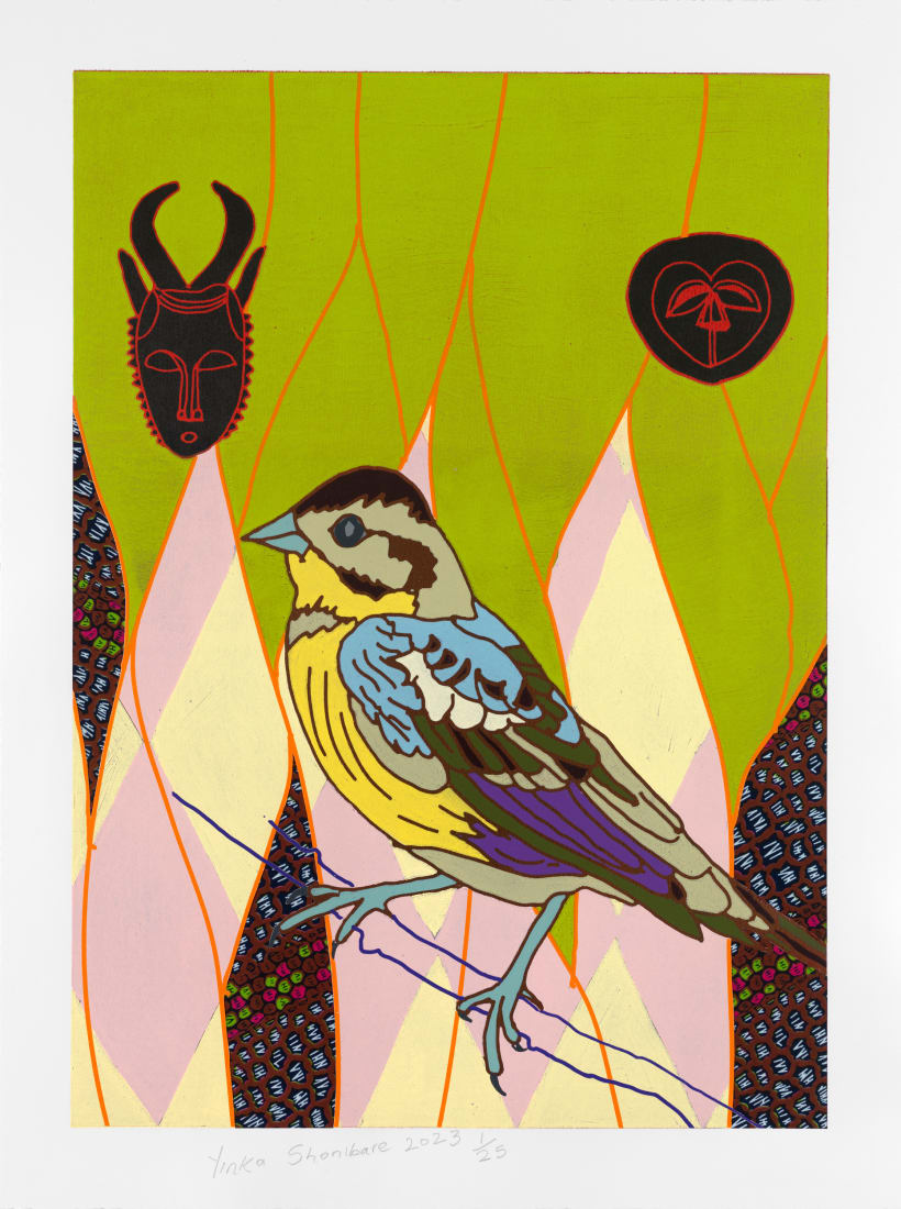 <span class="artist"><strong>Yinka Shonibare CBE</strong></span>, <span class="title"><em>African Bird Magic V</em>, 2023</span>