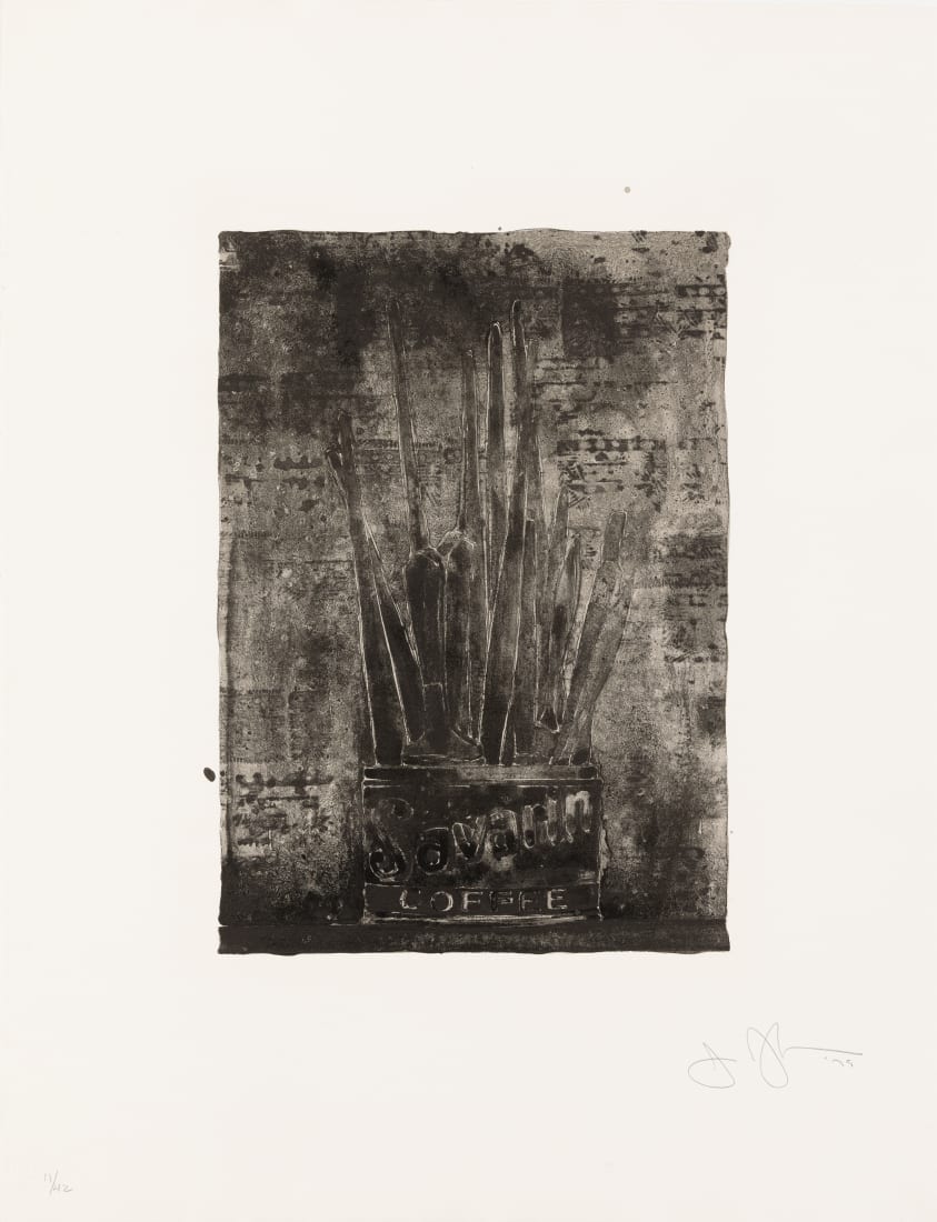 <span class="artist"><strong>Jasper Johns</strong></span>, <span class="title"><em>Savarin 1 (Cookie)</em>, 1978</span>