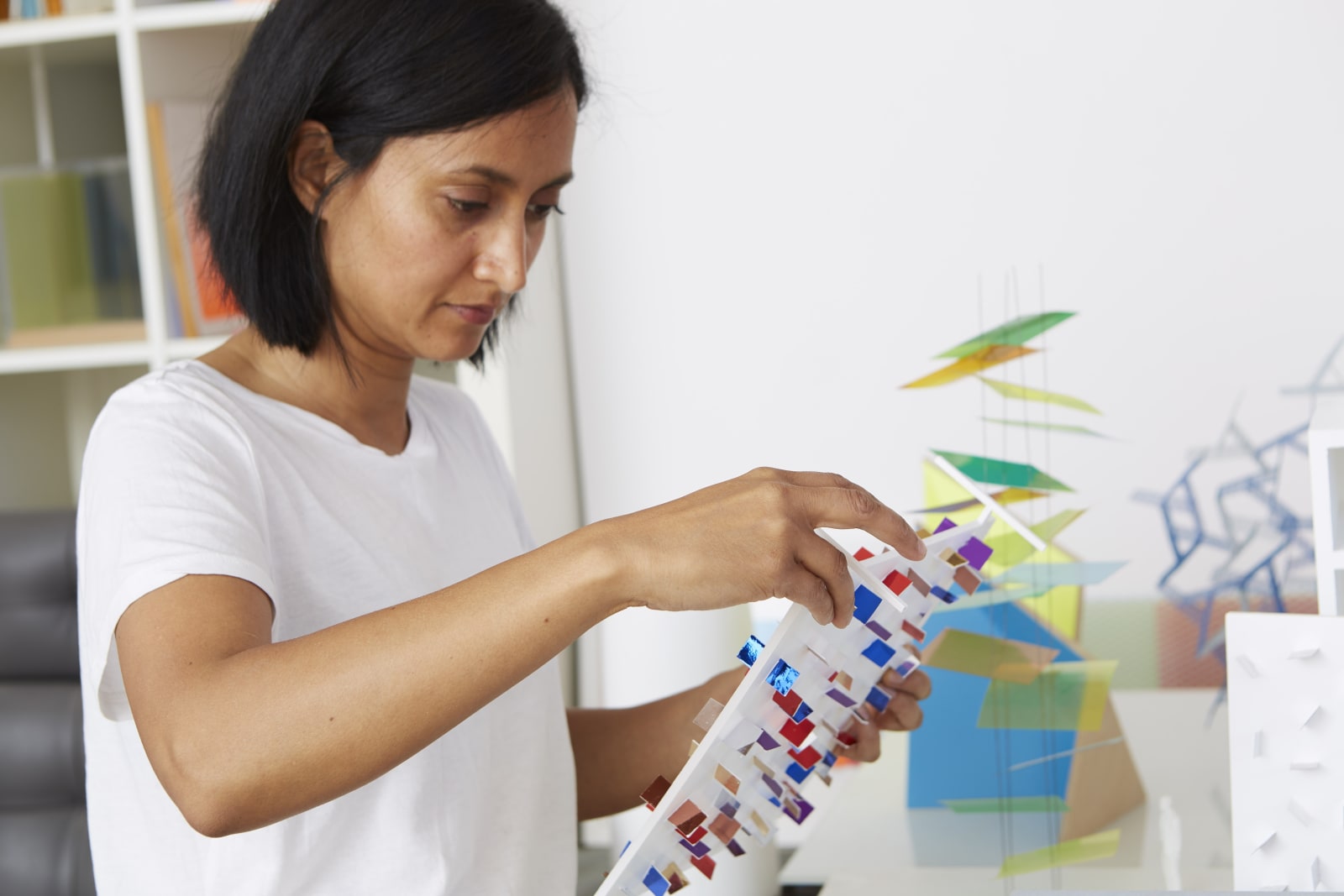 <p>Rana Begum in her Studio, London, 2018. Photo: Philip White</p>