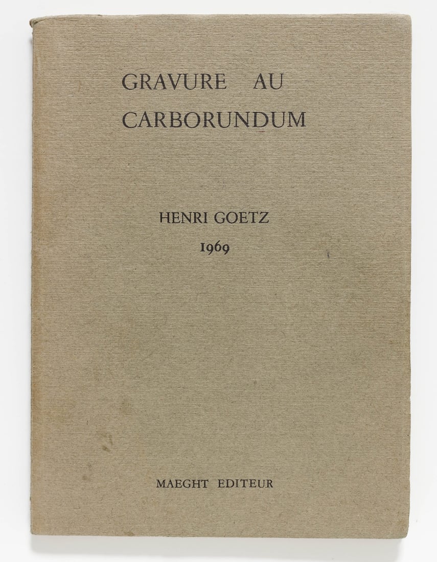 <p><span>Henri Goetz, <i>La gravure au carborundum, </i>1969</span></p>
