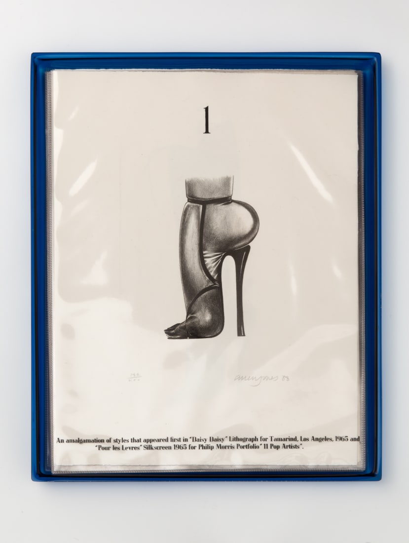 <p>Allen Jones; <em>Shoe Box 1</em>, 1968</p>