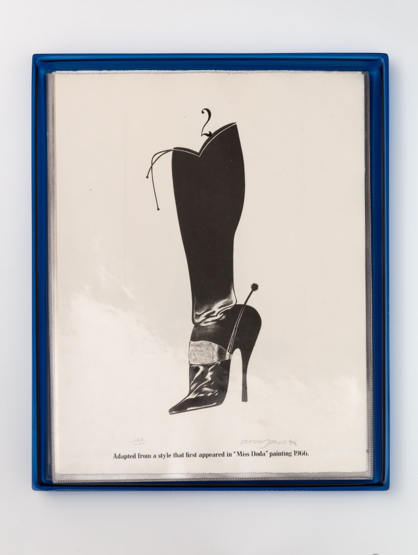 <p>Allen Jones; <em>Shoe Box 2</em>, 1968</p>