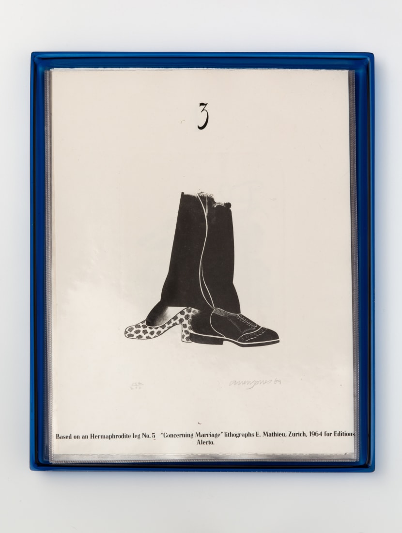 <p>Allen Jones; <em>Shoe Box 3</em>, 1968</p>