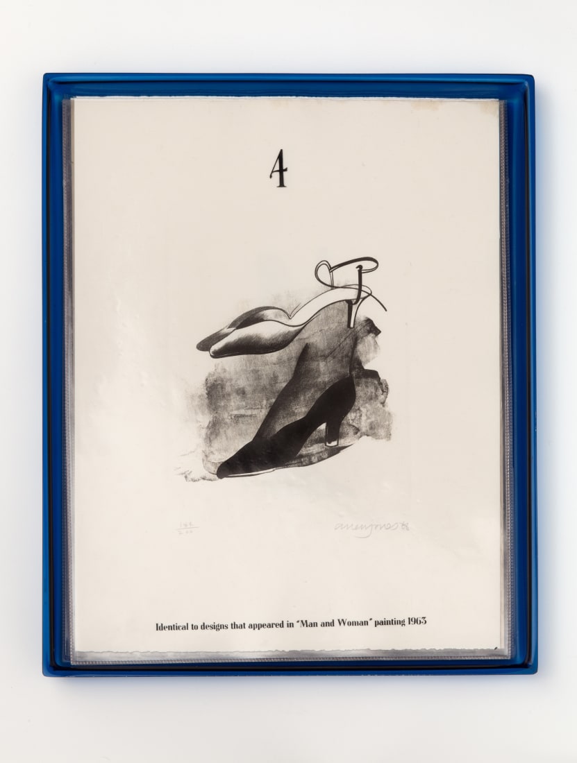 <p>Allen Jones; <em>Shoe Box 4</em>, 1968</p>
